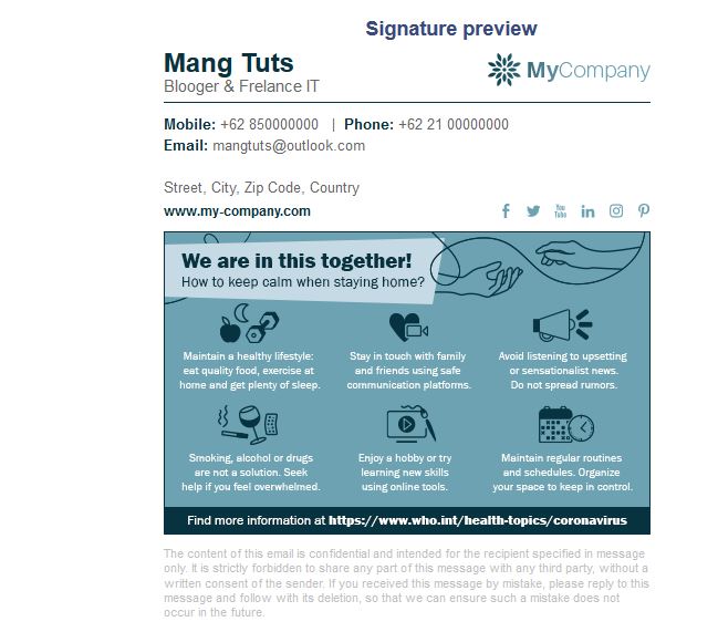 Cocoretan Cara Membuat Signature Di Email