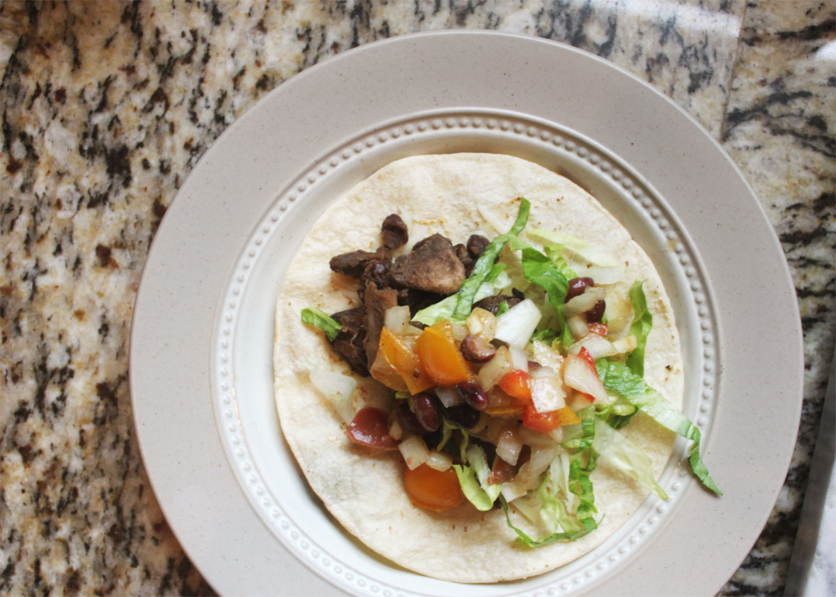 lindsay, etc. In Forty Minutes Black Bean & Mushroom Tacos