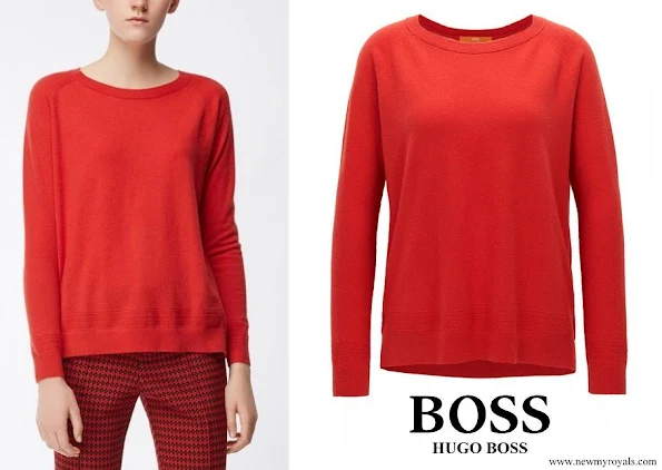 Queen Letizia wore Hugo Boss cashmere sweater