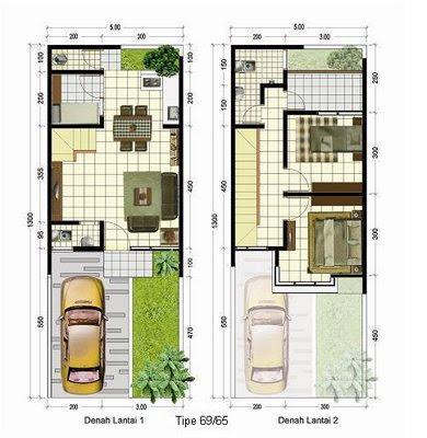 Desain Lantai on Denah Rumah Minimalis 2 Lantai Jpg