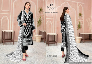 Mishri Black and White Muharram Suits wholesaler