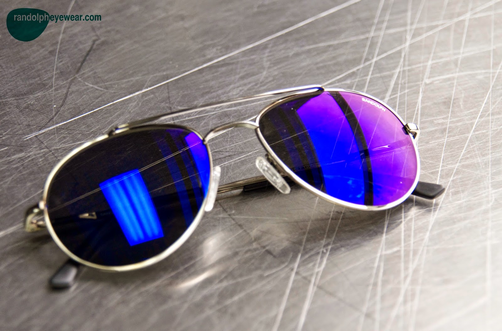 Randolph Eyewear Blue Flash Mirror Lenses are here for SUMMER!