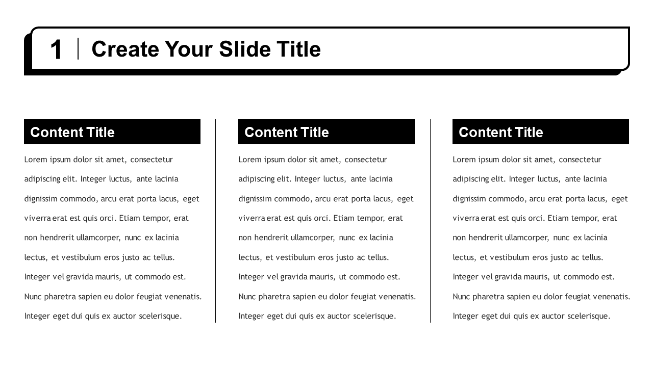 Bevel Title PowerPoint Templates PowerPoint Free