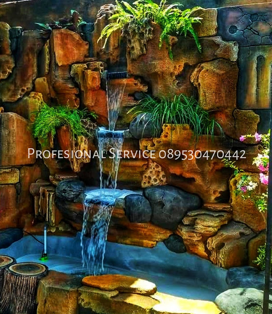 Jasa Tukang Dekorasi Kolam Tebing Pontianak Jasa Pembuatan Kolam Air Terjun Relief Terbaik Pontianak Jasa Tukang Taman Profesional