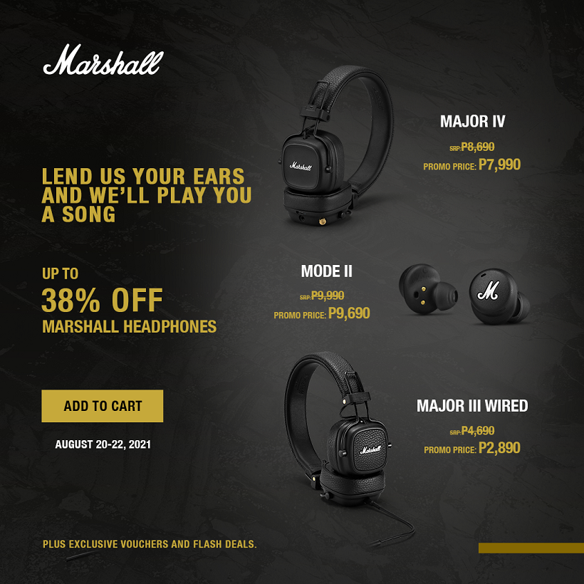 Marshall Speakers and Headphones SALE!