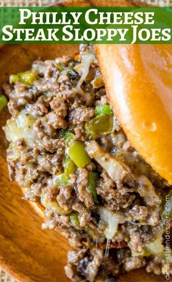 Philly Cheese Steak Sloppy Joes