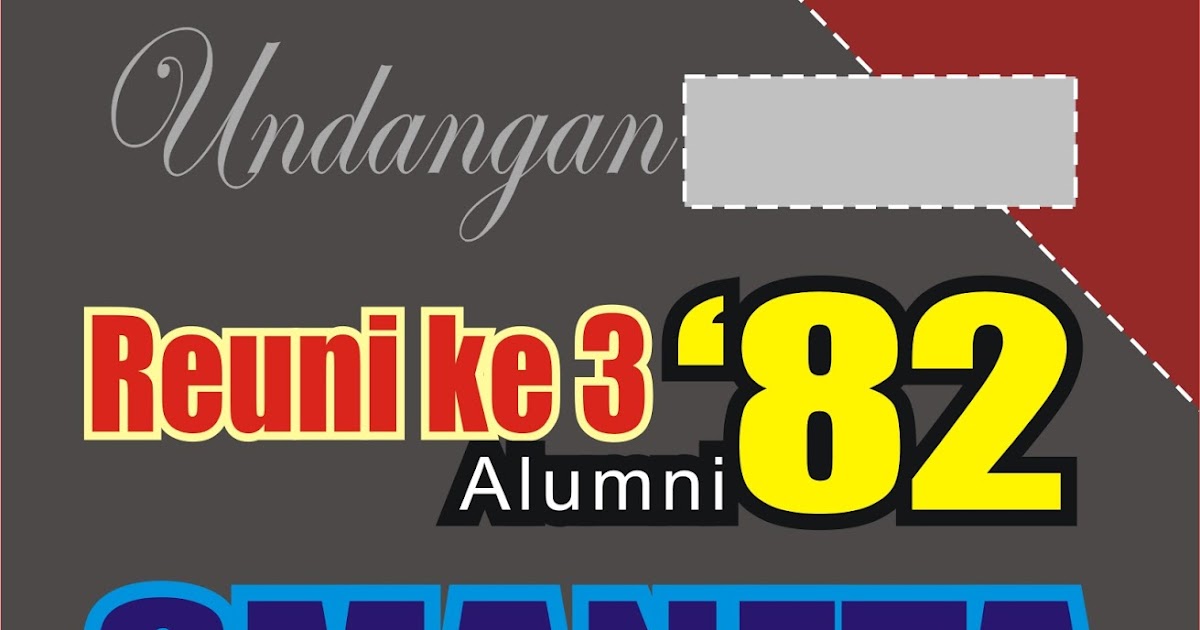 Desain Undangan Reuni Sd Kartu Undangan