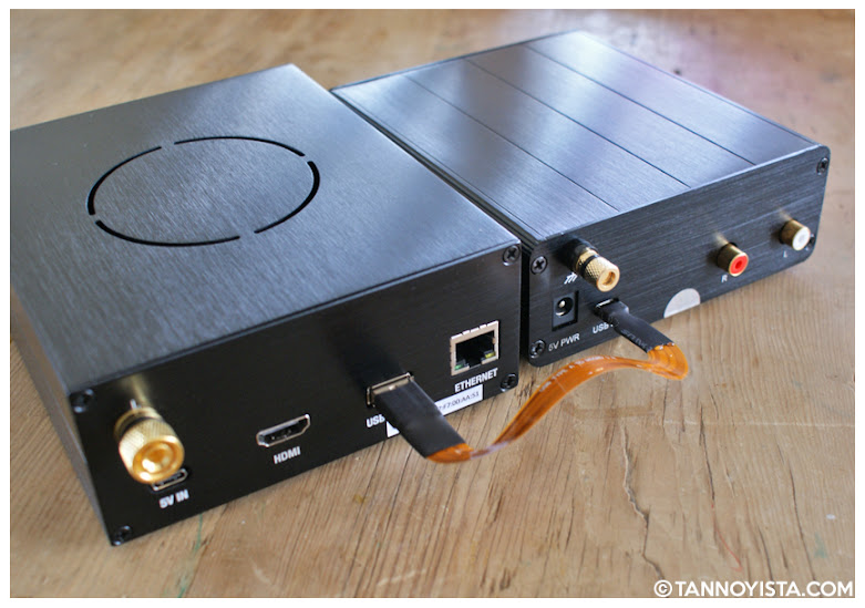 The connections of the ALLO Revolution DAC and USBridge