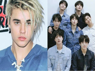 أخبار عن احتمالية تعاون Bts  و جاستن بيبر  لأغنية جديدة