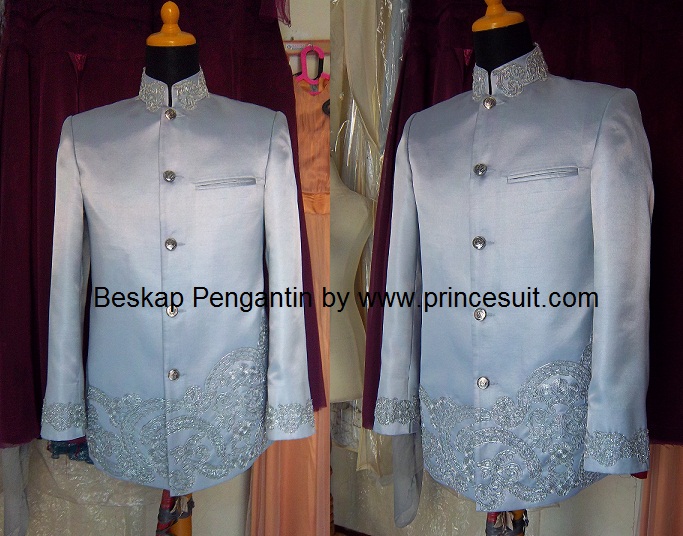 baju pengantin abu