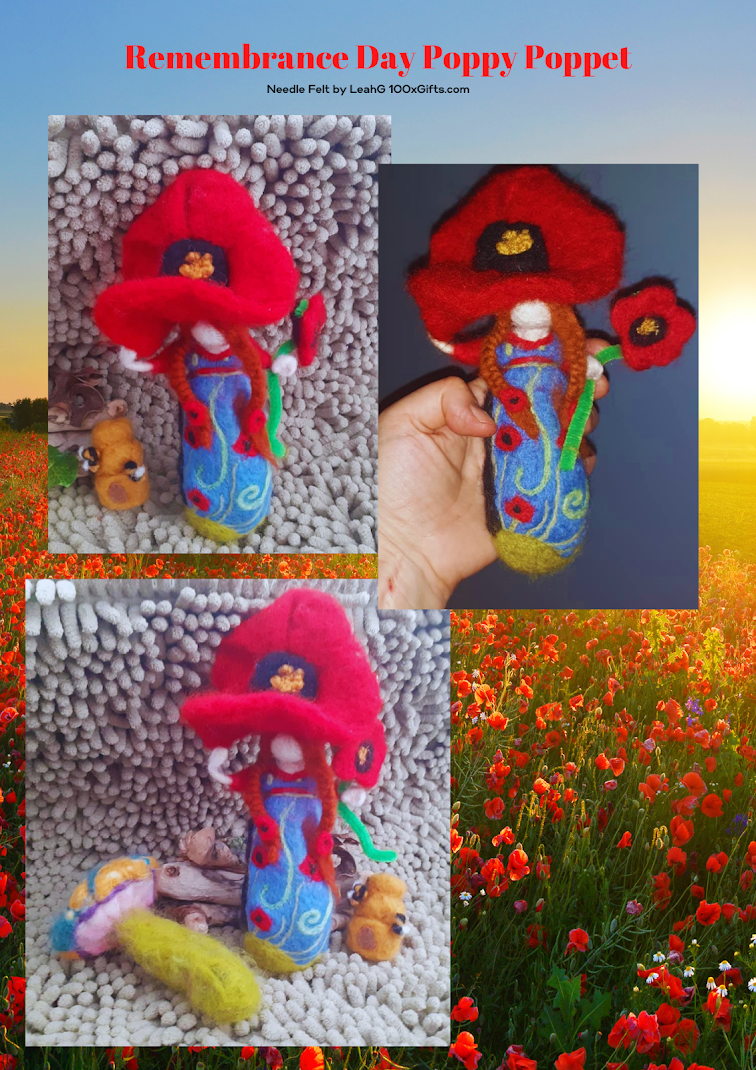 remembrance day doll poppy