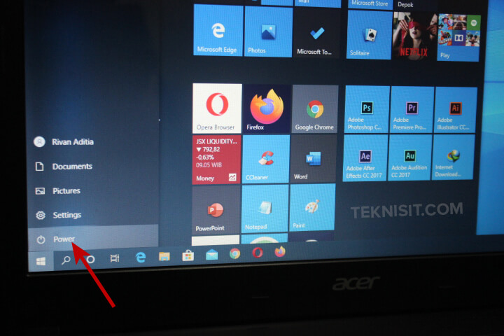 Cara Mematikan Laptop Acer Dengan Benar - Teknisit.com