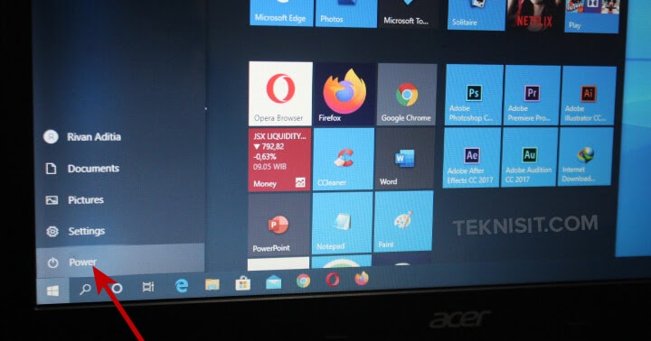 Cara Mematikan Laptop Acer dengan Benar - TeknisIT.com