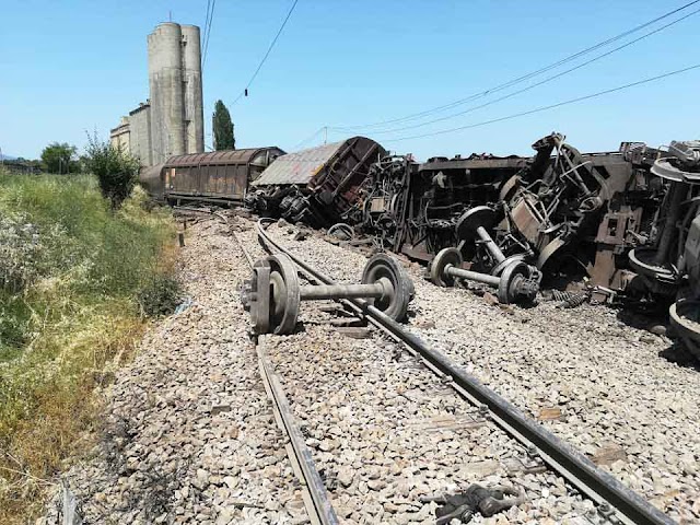 Güterzug entgleist in Mazedonien - Schienenverkehr für ein paar Tage unterbrochen