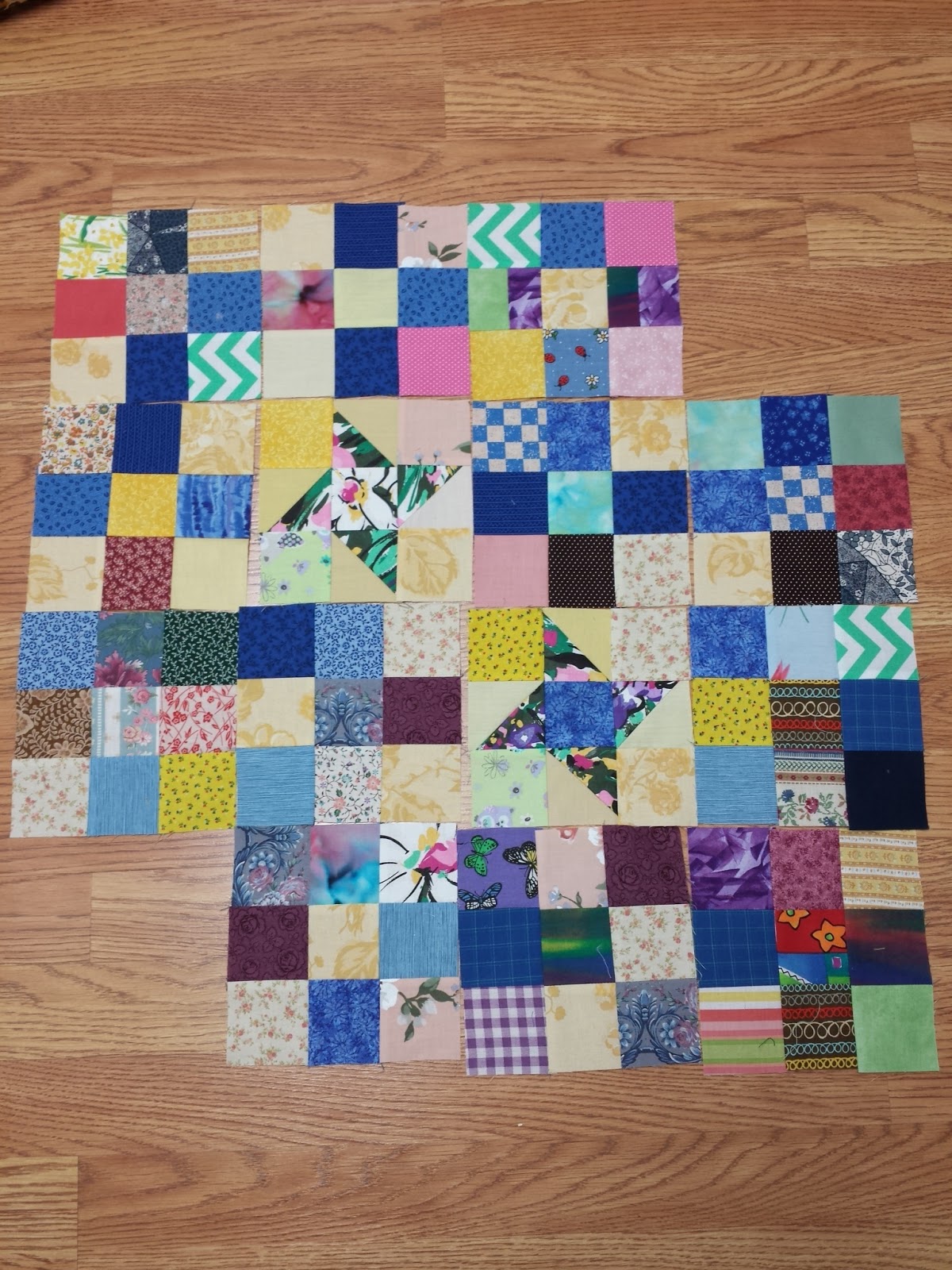 Becca's Crazy Projects: Charity Quilting: Dancing Nine-Patch