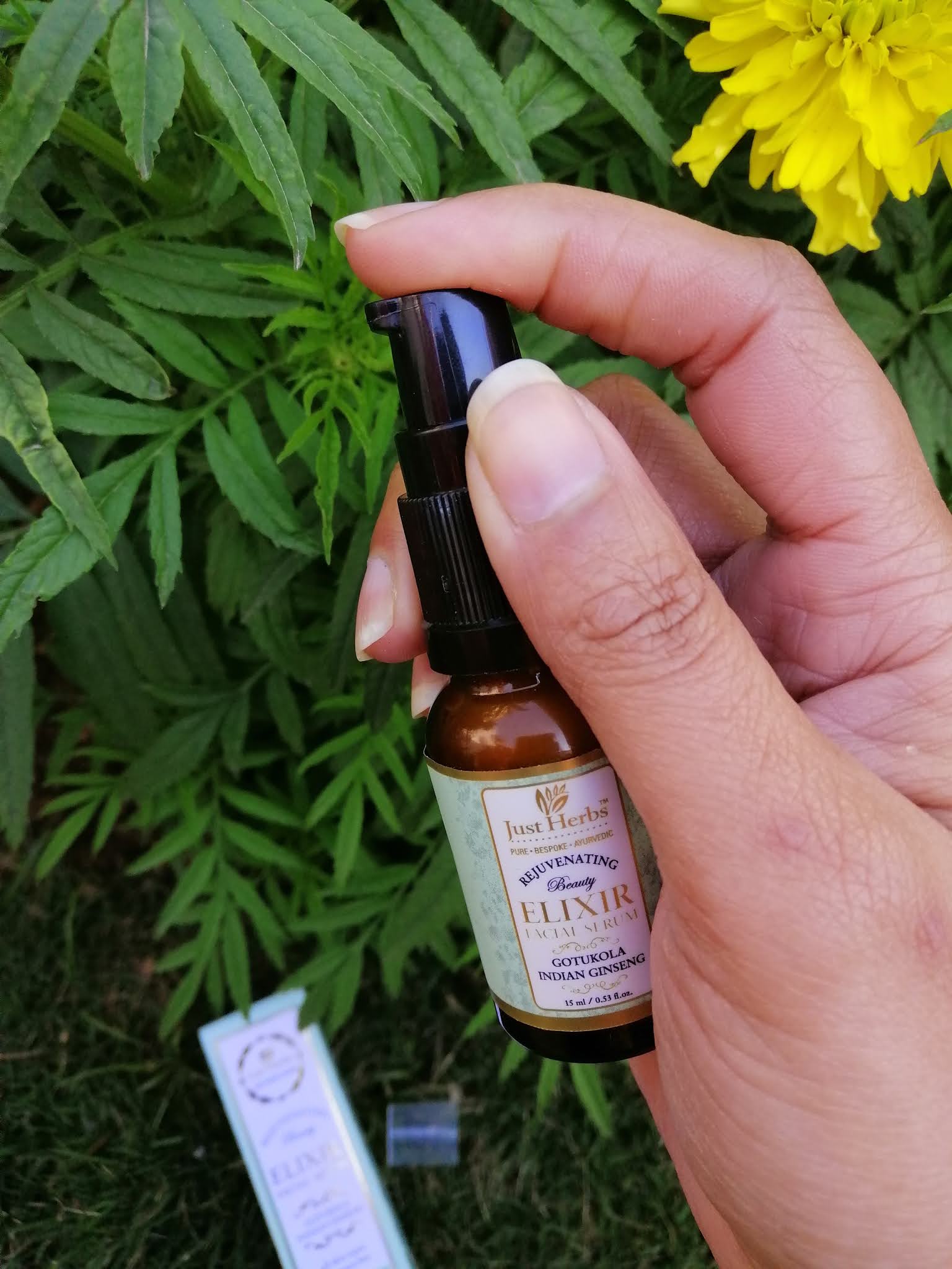 Just Herbs Gotukola Indian Ginseng Rejuvenating Beauty Elixir Facial