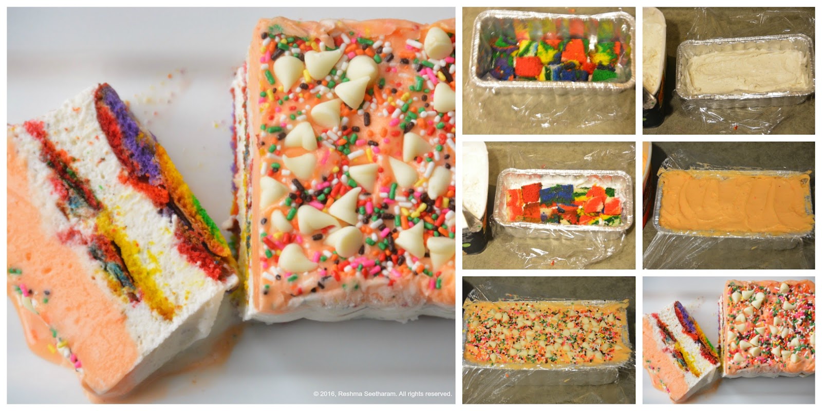 Sherbet icecream cake