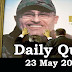 Daily Current Affairs Quiz - 23 May 2016