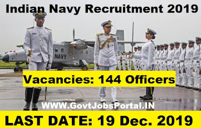 Indian Navy Officers Recruitment 2019