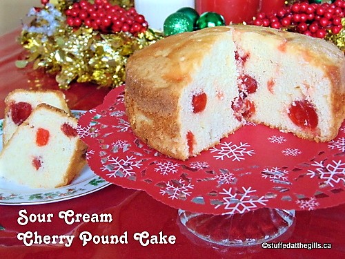 Sour Cream Cherry Pound Cake