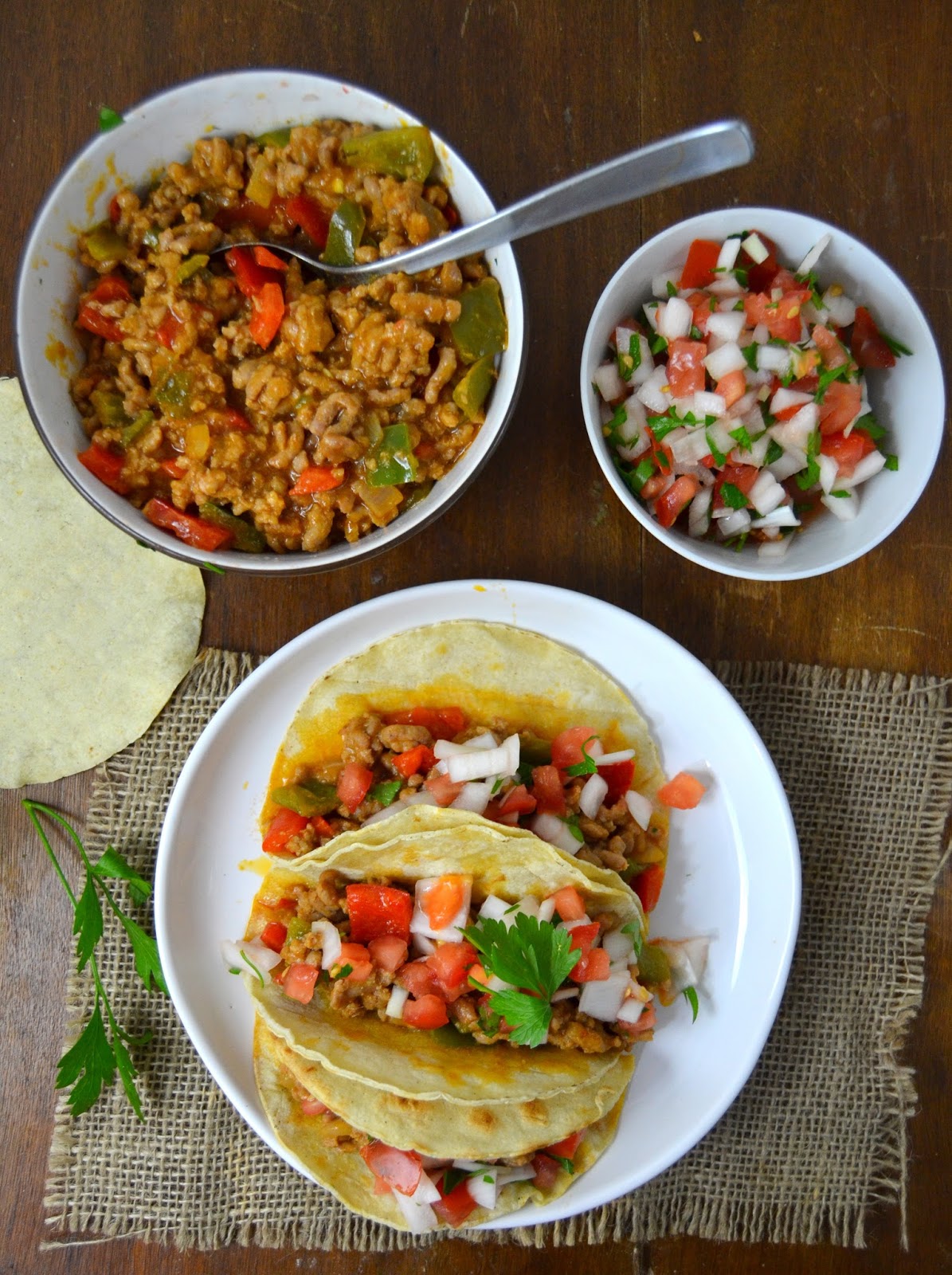 Tacos mexicanos con pico de gallo | Cuuking! Recetas de cocina