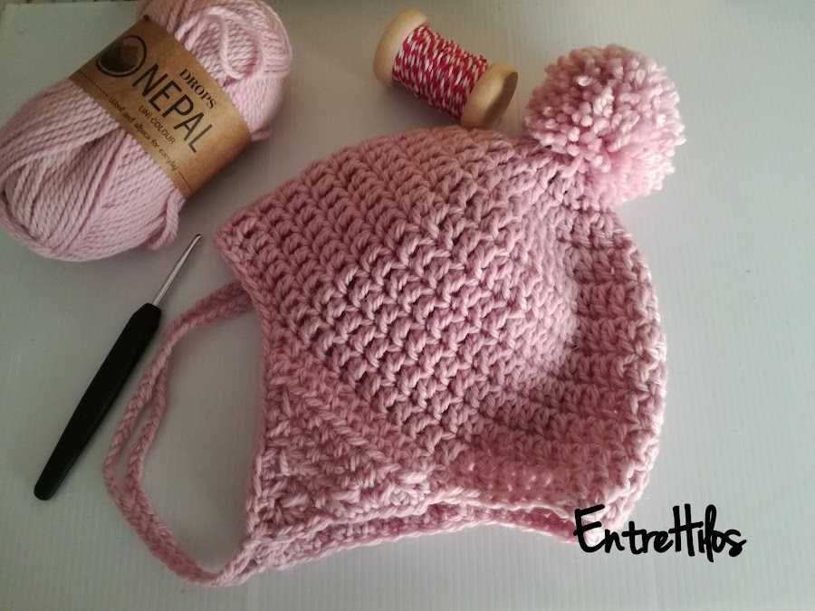 gorro orejero a crochet con patrones