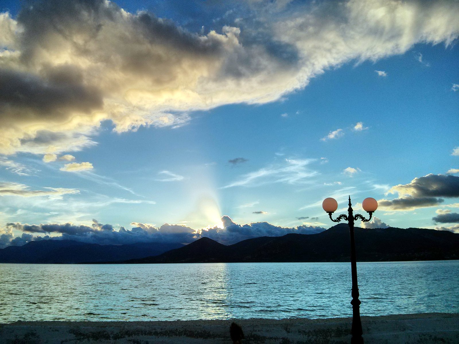 Droge deining in de ochtend