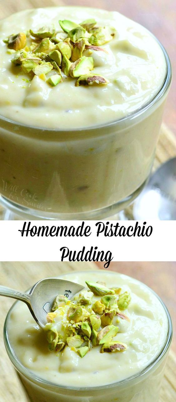 Homemade Pistachio Pudding vegan recipe box