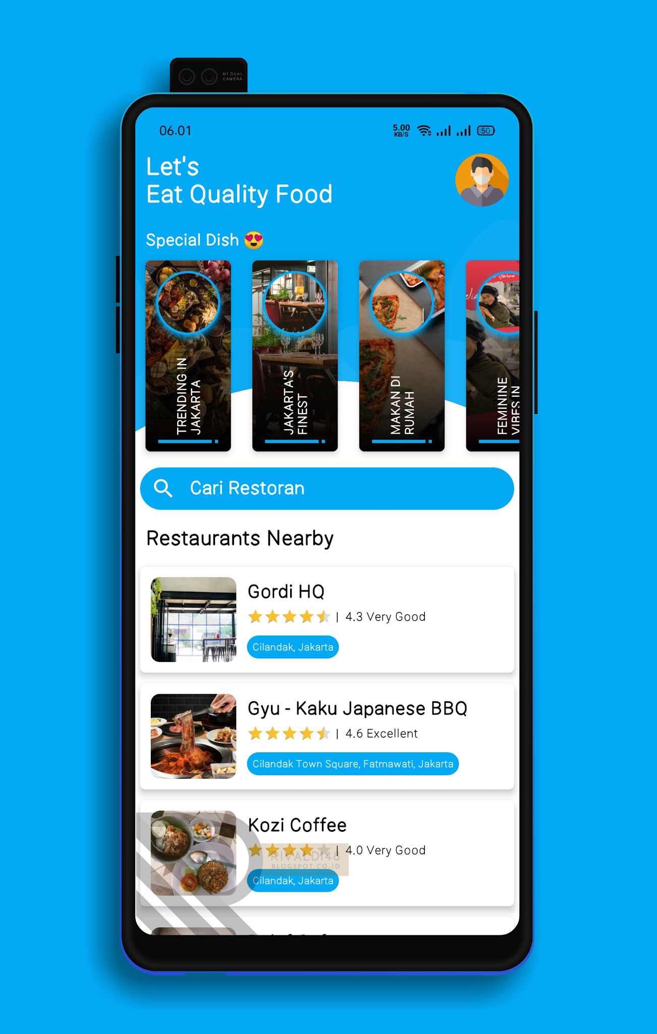 Tutorial Membuat Aplikasi Pencarian Restoran dengan Zomato API - Rivaldi 48