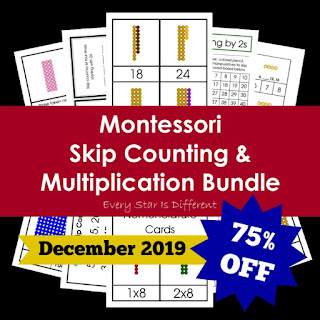 Montessori Skip Counting and Multiplication Bundle