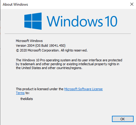 About Windows (Versi Windows 10)