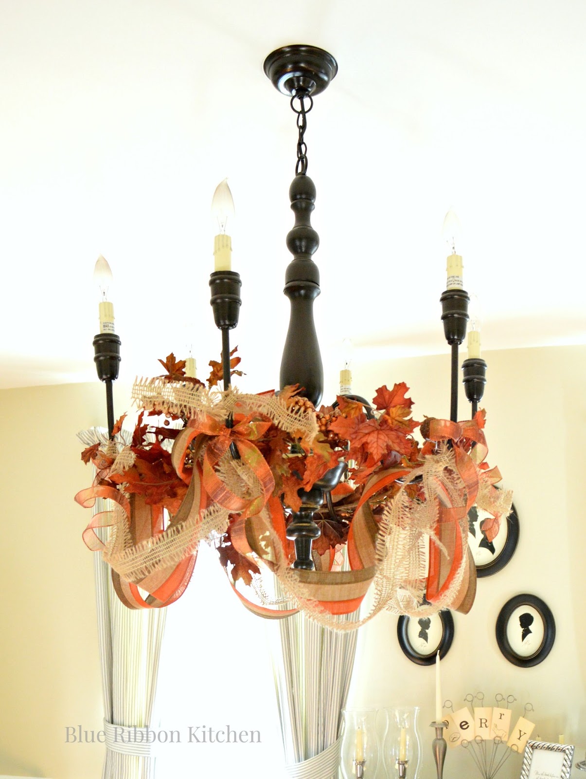 Blue Ribbon Kitchen Thanksgiving Chandelier and BIG news!