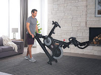 Front-mounted transport wheels on NordicTrack Commercial Studio Cycle S15i & S22i spin bikes, image