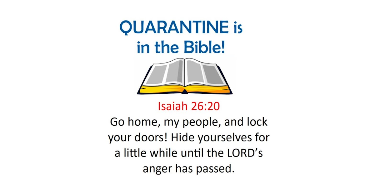 QUARANTINE is in the Bible!