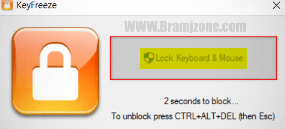 ايقاف الكيبورد والماوس باستخدام برنامج KeyFreeze