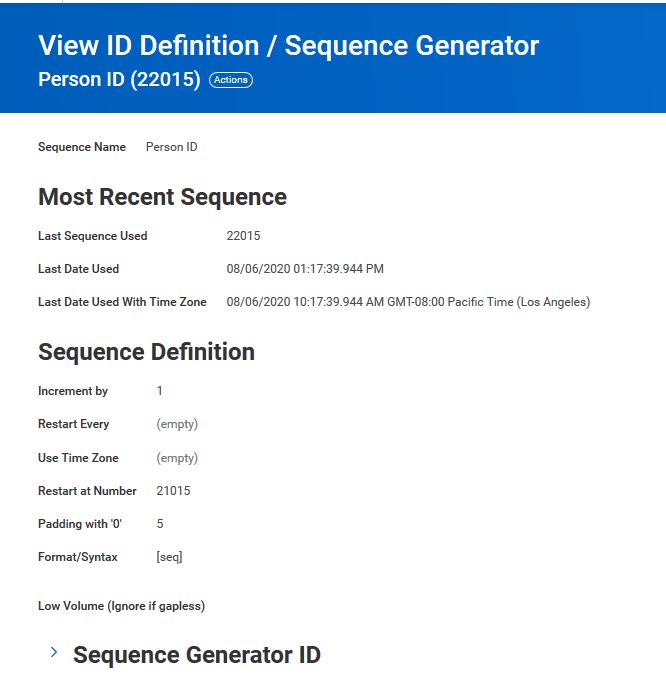 learningworkday How to change the Employee ID Sequence Generators in