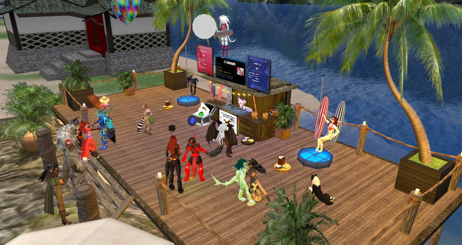Second Life Newser: The Happy Vixen Beach Club Expands It's Hours