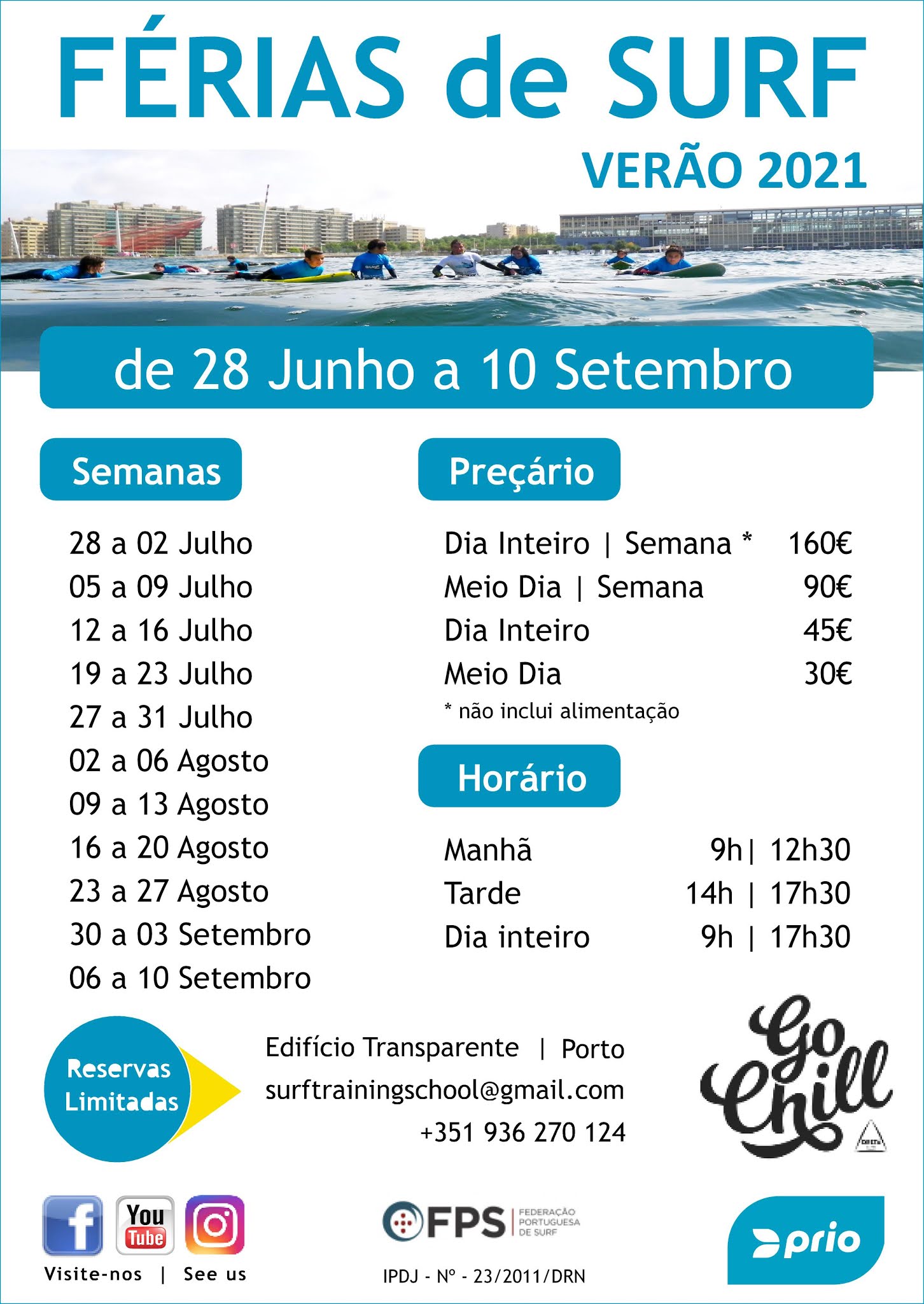 SURF TRAINING SCHOOL Escola de Surf PORTO PROGRAMAS