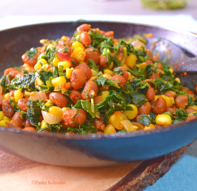 Maize & Beans Stir Fry Funke Koleosho's New Nigerian Cuisine