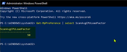 Cách giới hạn hoặc đặt mức sử dụng CPU tối đa cho Windows Defender Scan How to check current maximum CPU Usage for Windows Defender scan