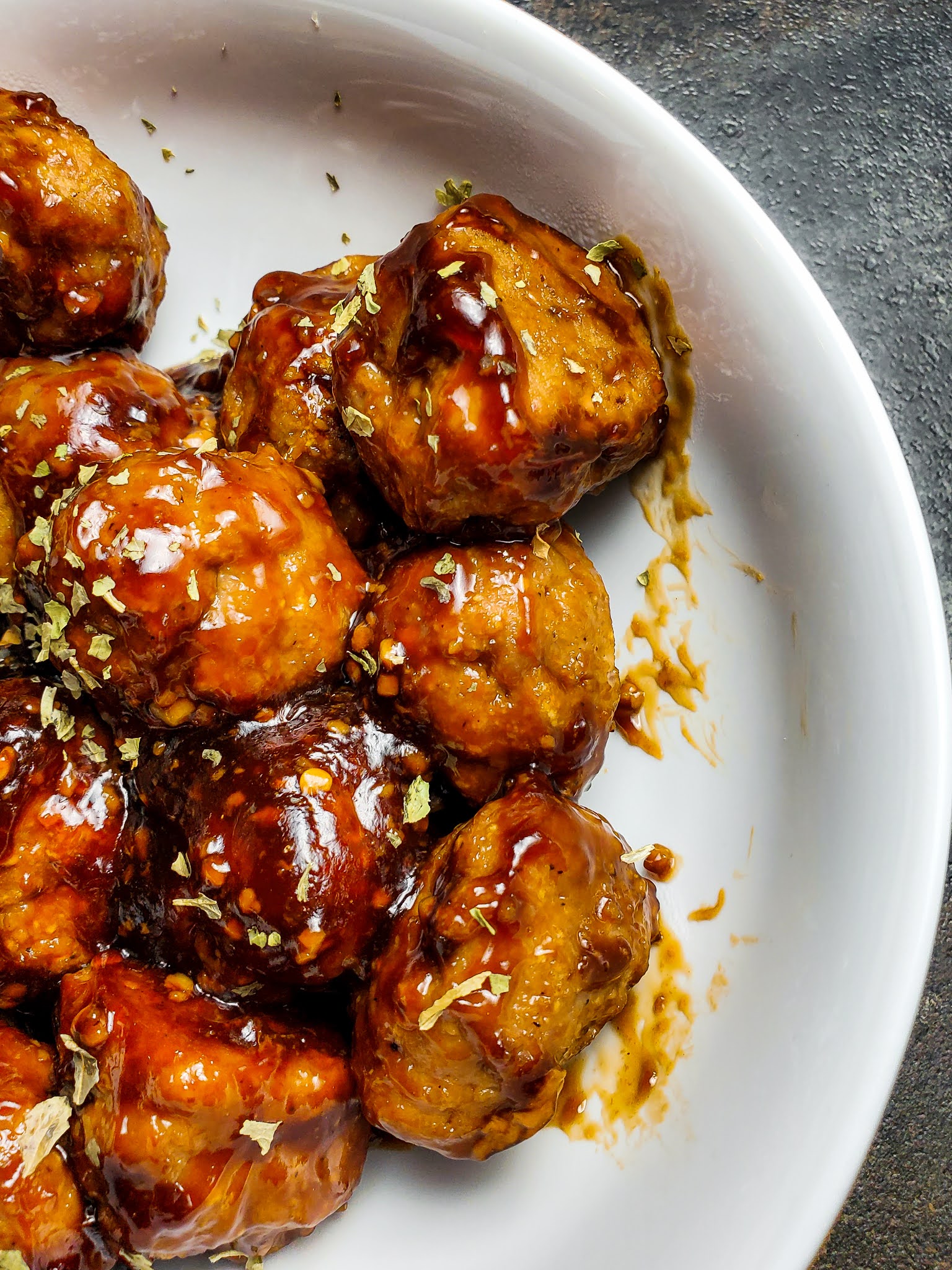 Slice of Southern Weeknight Wonder Mongolian Meatballs