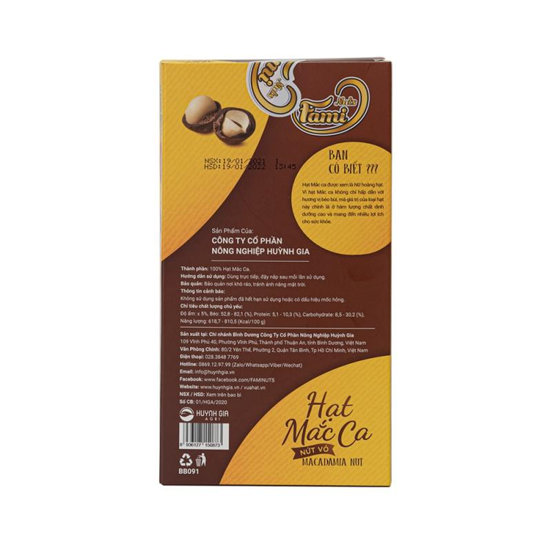 Hạt Mắc Ca Faminuts Hộp Giấy 120g