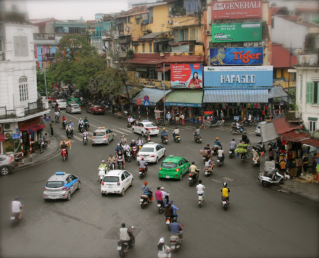 A caótica cidade de Hanoi no Vietnã