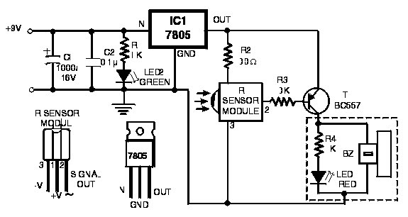 Circuit Schematic A Simple Remote Control Tester using Reciever Modul