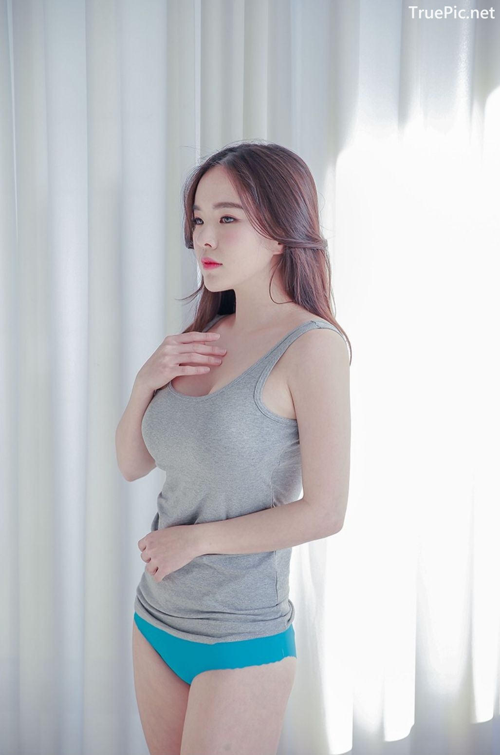 Image-Korean-Lingerie-Queen-Haneul-Model-Black-And-White-Fitness-Set-TruePic.net- Picture-20