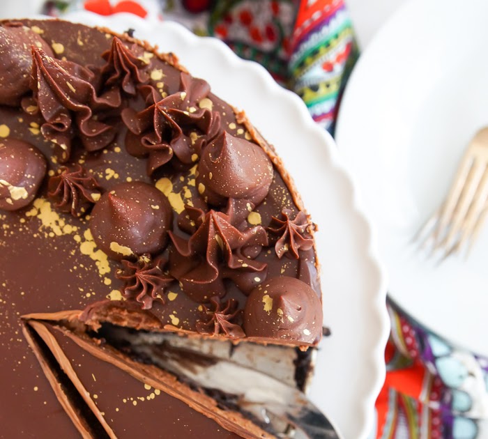 Chocolate Coffee Cheesecake Bake at 350°