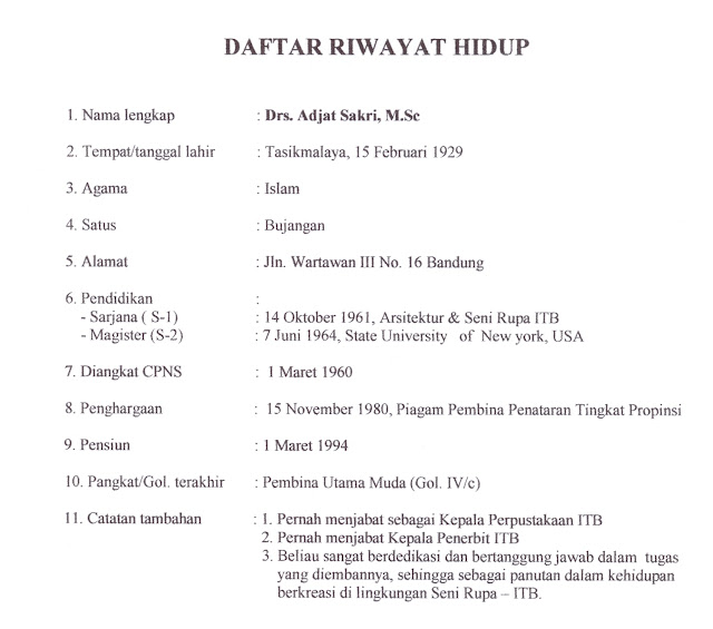 Contoh Daftar Riwayat Hidup Singkat Untuk Melamar Kerja 