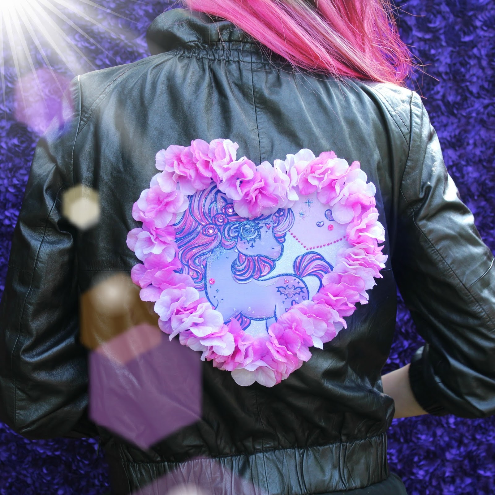 Mark Montano Pastel Goth Leather Jacket DIY