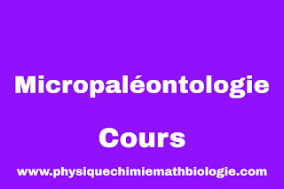 Cours de Micropaléontologie PDF