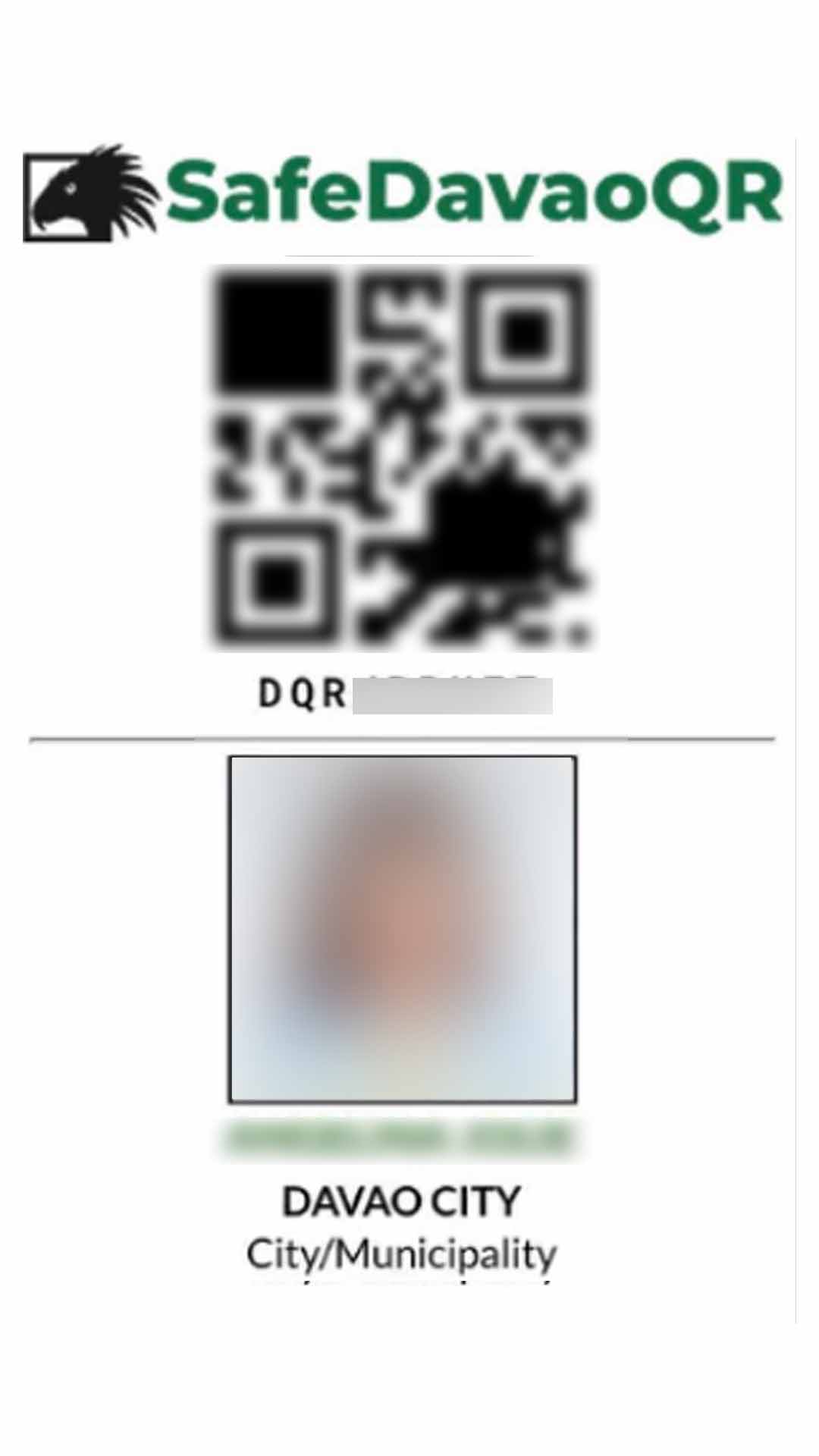 Safe Davao QR Code Registration